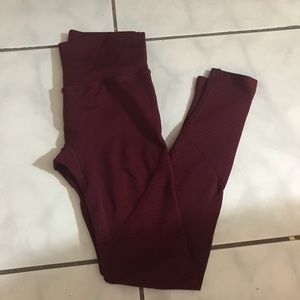 Alphalete maroon Moto leggings